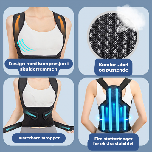 Ryggstøtte for bedre holdning