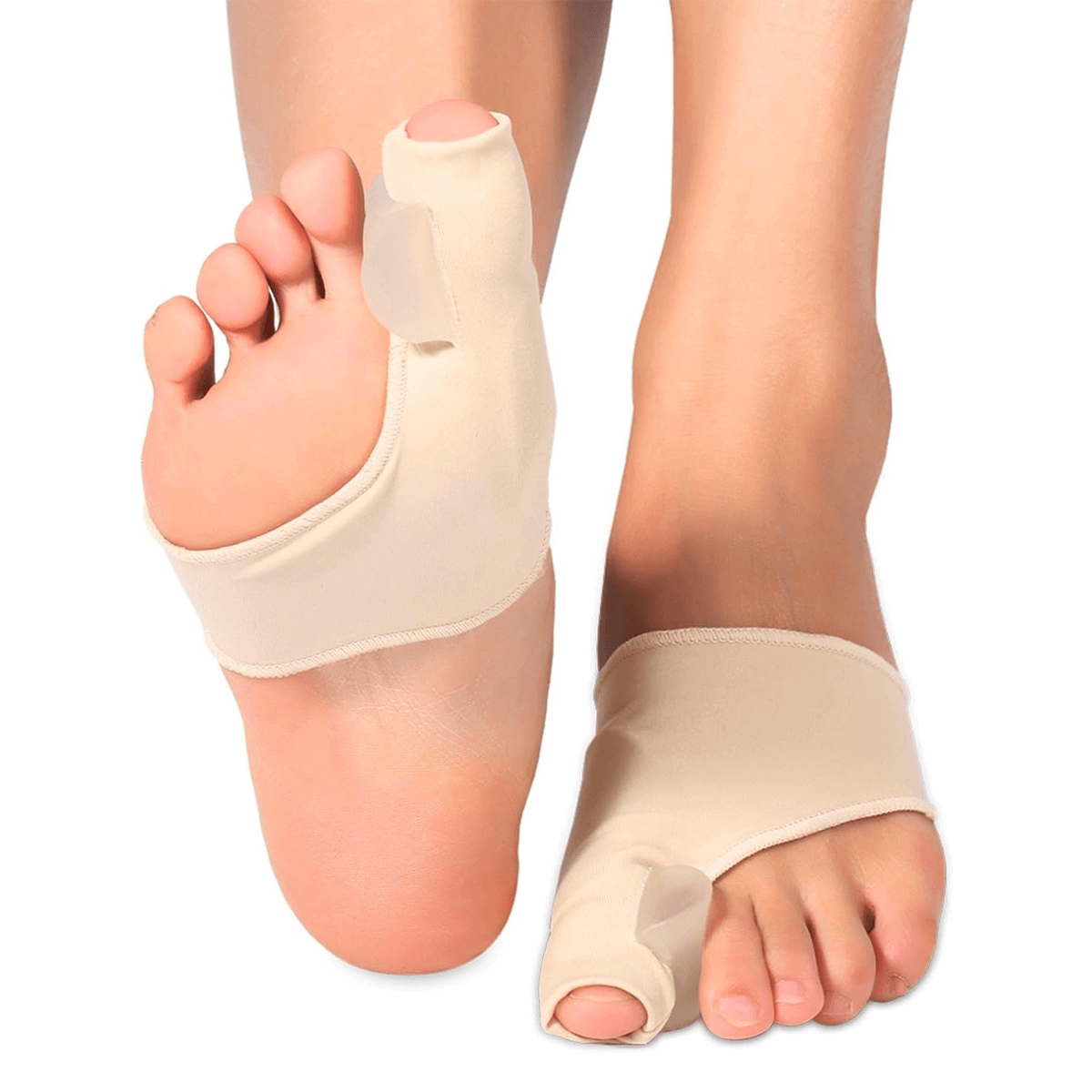 Hallux valgus korrigerende støtte med tåseparatør (2 stk)